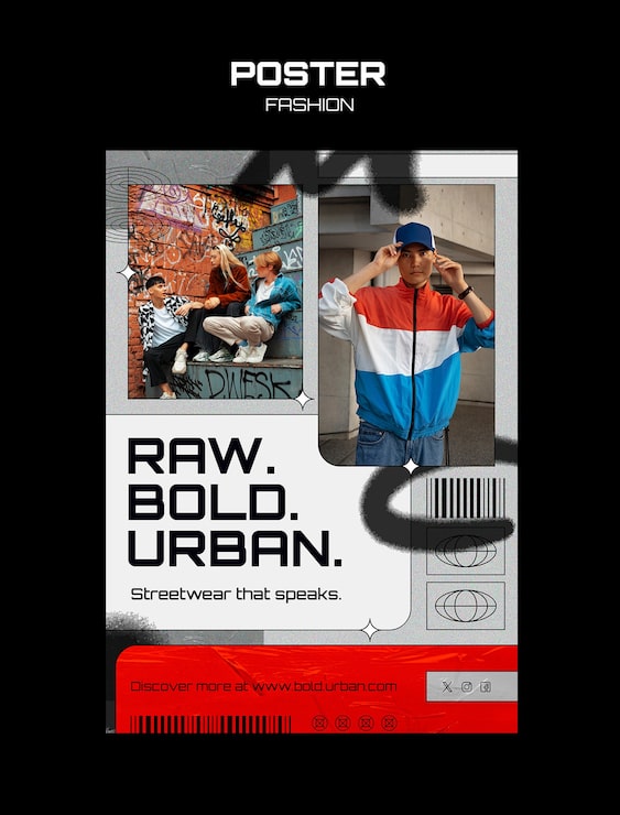 PSD gratuito diseño de plantilla de póster de moda