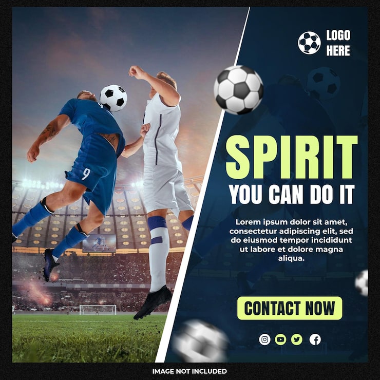 PSD gratuito diseño de plantilla de redes sociales de fútbol americano