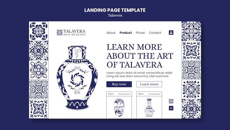 PSD gratuito diseño de la plantilla de talavera