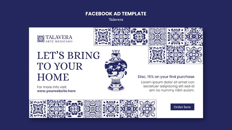 PSD gratuito diseño de la plantilla de talavera