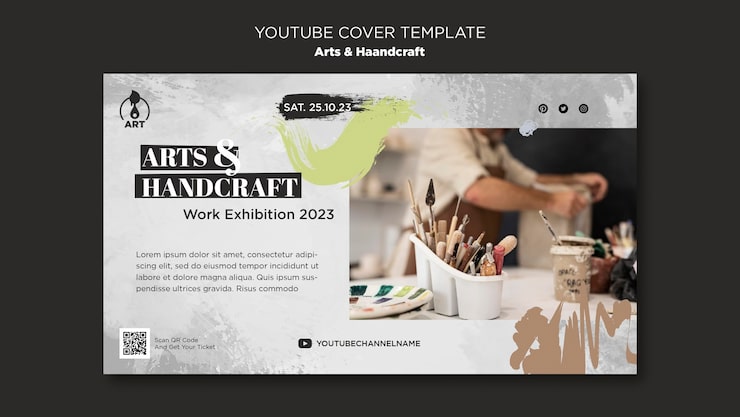 PSD gratuito diseño de plantillas de artes y artesanías