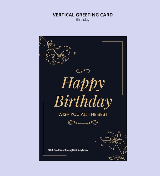 PSD gratuito diseño de plantillas de cumpleaños