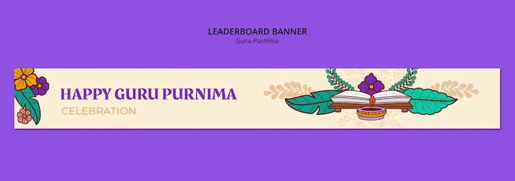 PSD gratuito diseño de plantillas de guru purnima