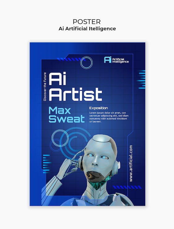 PSD gratuito diseño de plantillas de inteligencia artificial