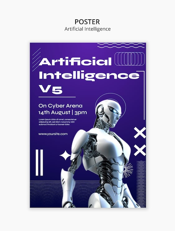 PSD gratuito diseño de plantillas de inteligencia artificial