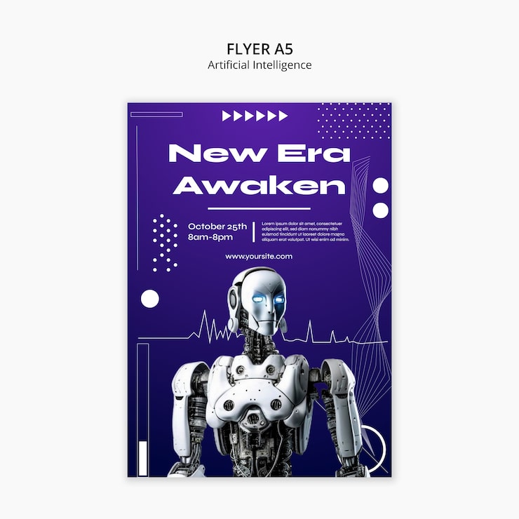 PSD gratuito diseño de plantillas de inteligencia artificial
