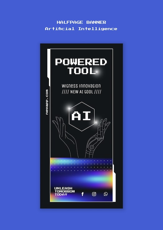 PSD gratuito diseño de plantillas de inteligencia artificial