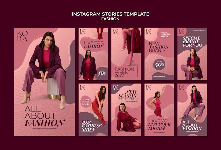 PSD gratuito diseño de plantillas de moda