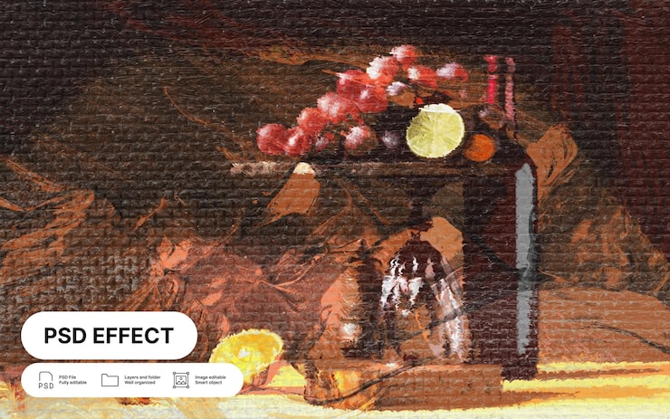 PSD gratuito efecto de foto de arte