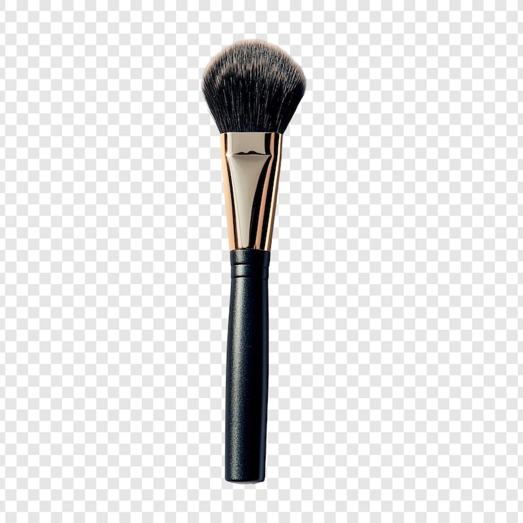 PSD gratuito un elegante pincel de maquillaje en primer plano