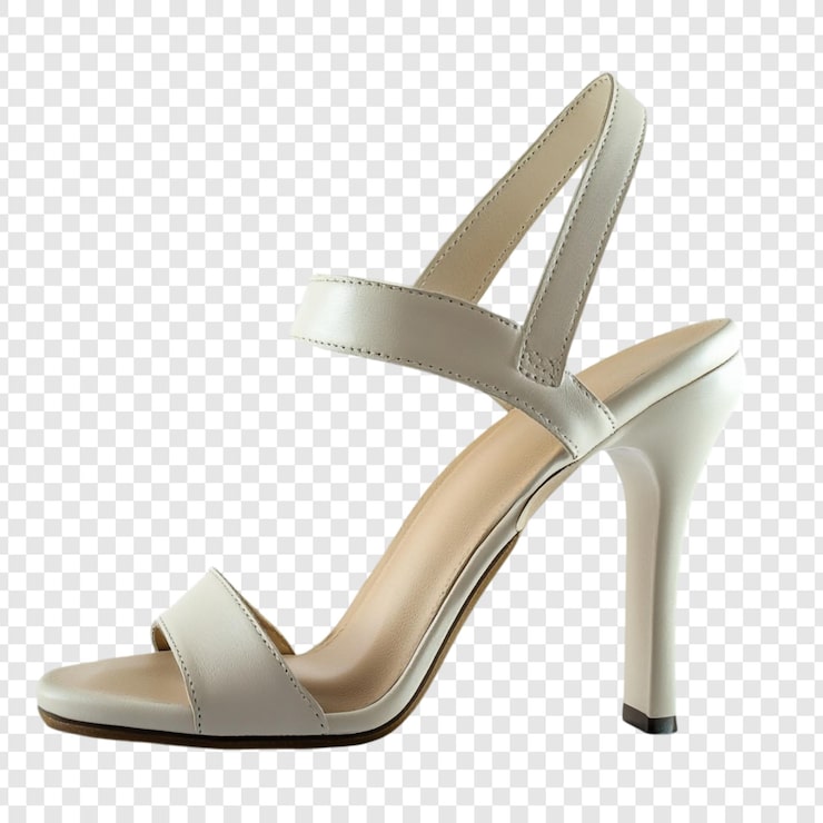 PSD gratuito elegantes sandalias blancas con tacos altos un diseño clásico de calzado