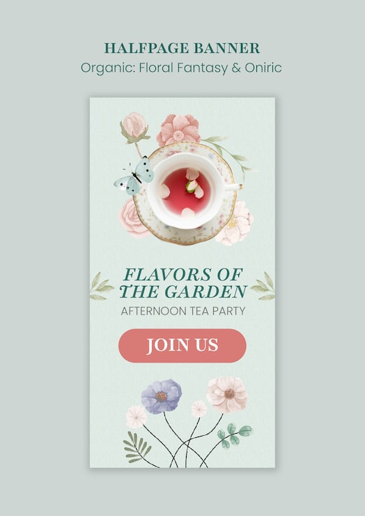 PSD gratuito fantasía floral y plantilla onírica