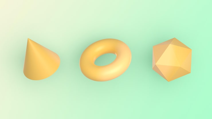 PSD gratuito figuras geométricas en renderizado 3d