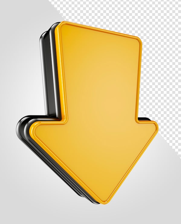 PSD gratuito las flechas de dirección de renderización 3d para la composición