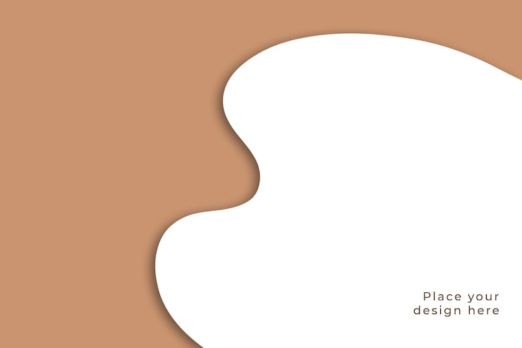 PSD gratuito fondo abstracto marrón claro de ondas que fluyen dinámicas