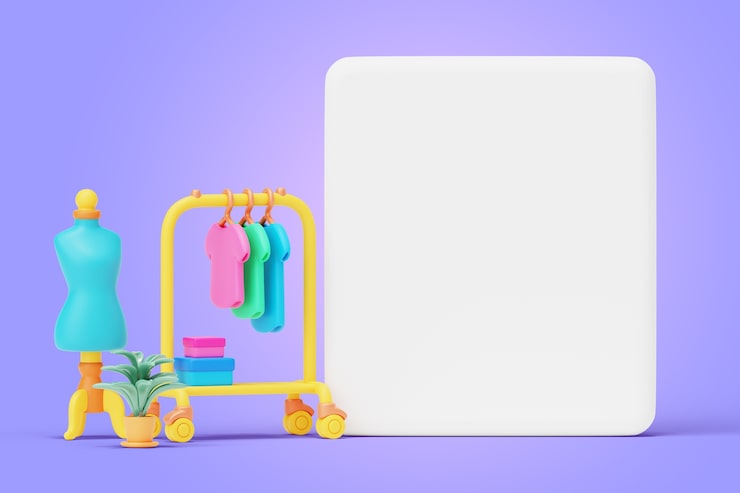 PSD gratuito fondo de banner en blanco de costura 3d