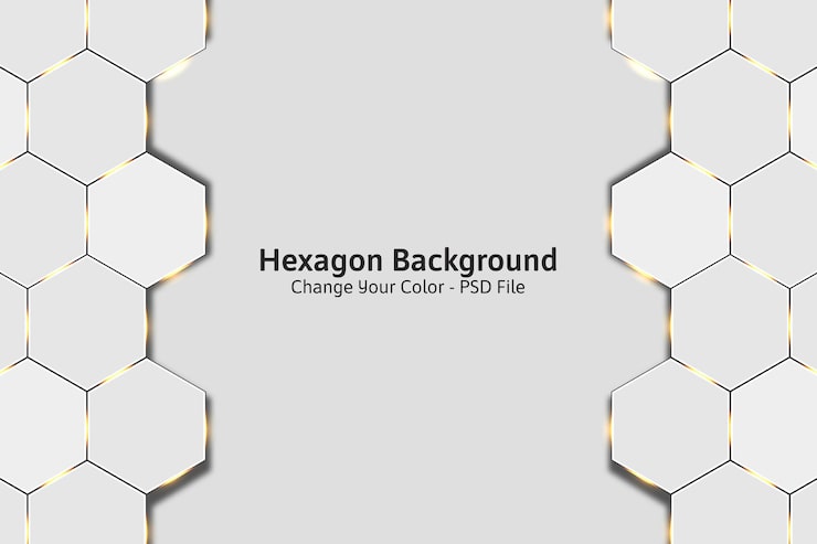 PSD gratuito fondo de neumorfismo hexagonal blanco abstracto