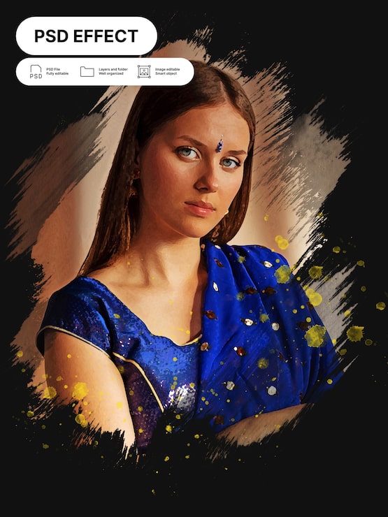 Gratis PSD foto-effect met penseel