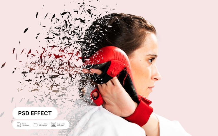 Gratis PSD foto-effect van dispersie
