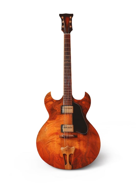 PSD gratuito guitarras eléctricas aisladas