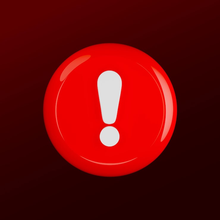 PSD gratuito icono de alerta en estilo 3d