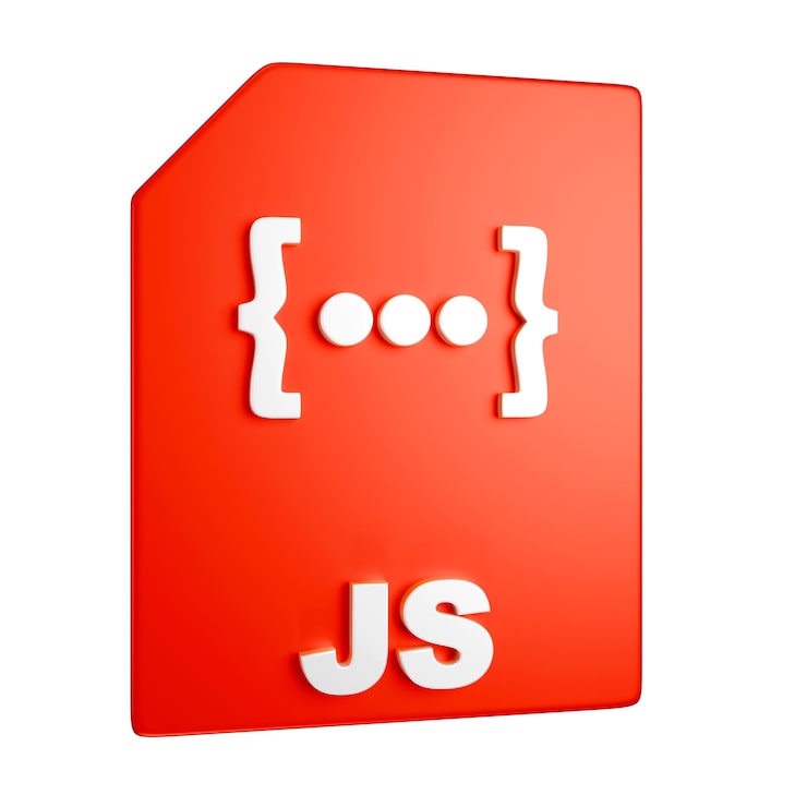 PSD gratuito icono de archivo javascript renderizado en 3d