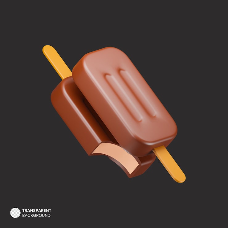 PSD gratuito icono de helado de render 3d isométrica