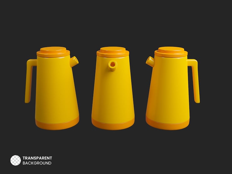 PSD gratuito icono de matraz de agua caliente 3d aislado