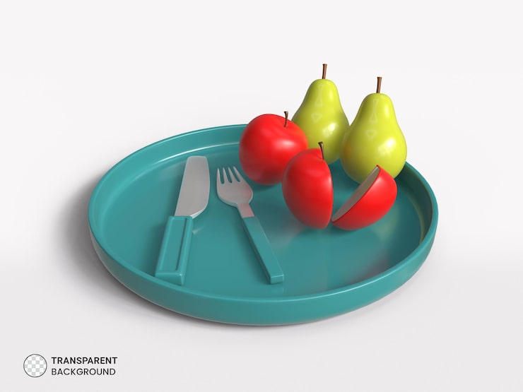 PSD Gratis ikon item sarapan terisolasi render 3d ilustrasi