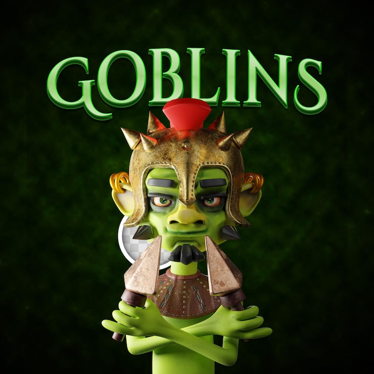 PSD gratuito ilustración de duende con ilustración de estilo de texto 3d