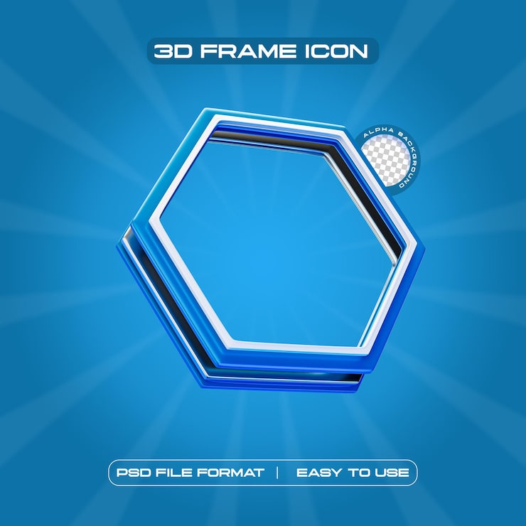PSD gratuito ilustración del perfil del círculo de medios sociales en 3d