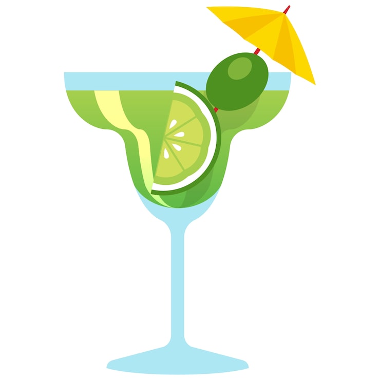 PSD Gratis ilustrasi minuman koktail