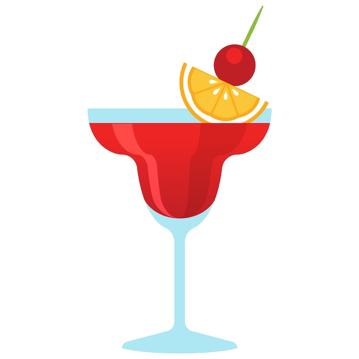 PSD Gratis ilustrasi minuman koktail