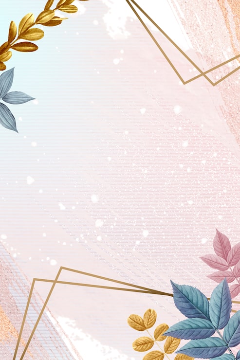 PSD Gratis kartu berbingkai botanical