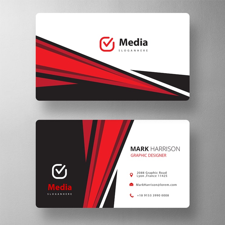Gratis PSD kleurrijke visitekaartje mock-up