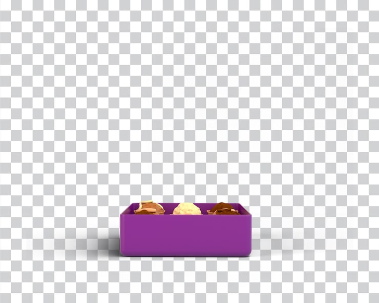 PSD Gratis kotak cokelat idul fitri