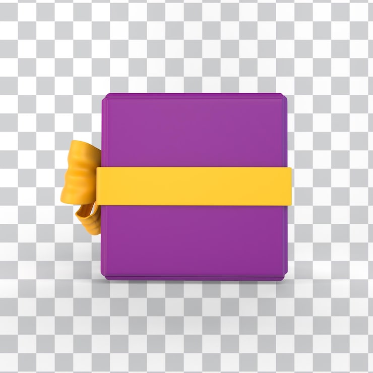 PSD Gratis kotak hadiah idulfitri