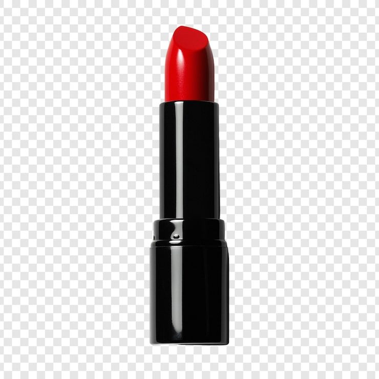 PSD gratuito el lápiz labial rojo clásico es esencial para la belleza