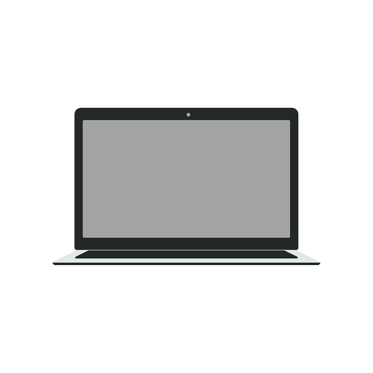 PSD gratuito laptop moderno aislado