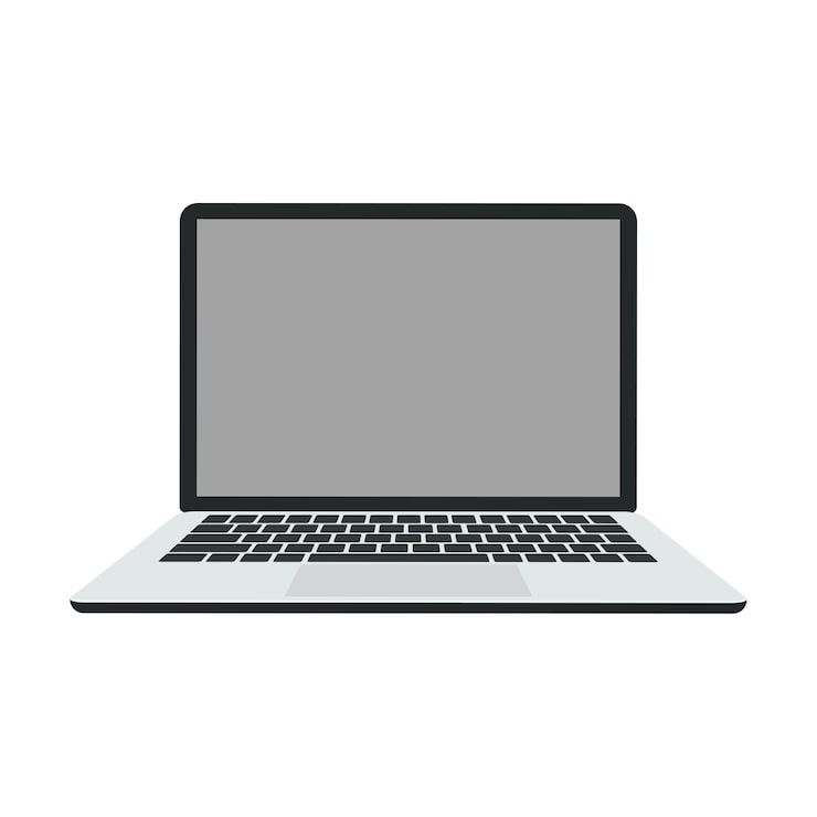 PSD gratuito laptop moderno aislado