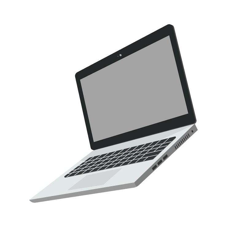 PSD gratuito laptop moderno aislado