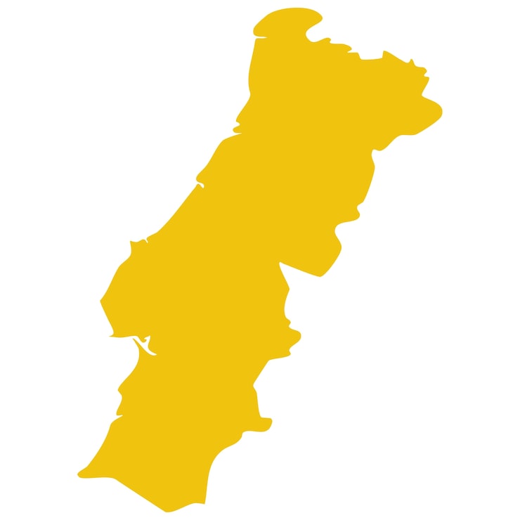 PSD gratuito mapa de portugal aislado