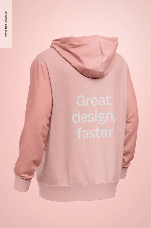 PSD Gratis mockup hoodie pria tampilan belakang