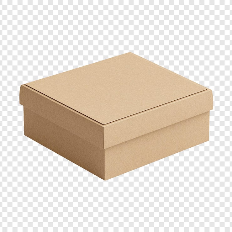 PSD Gratis mockup kemasan kotak kardus kraft
