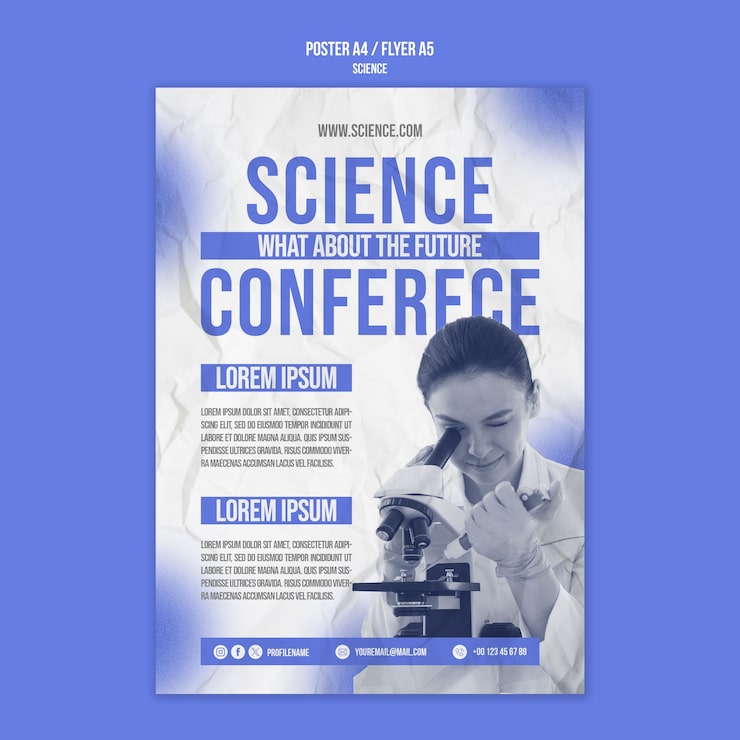 PSD gratuito modello di progettazione scientifica