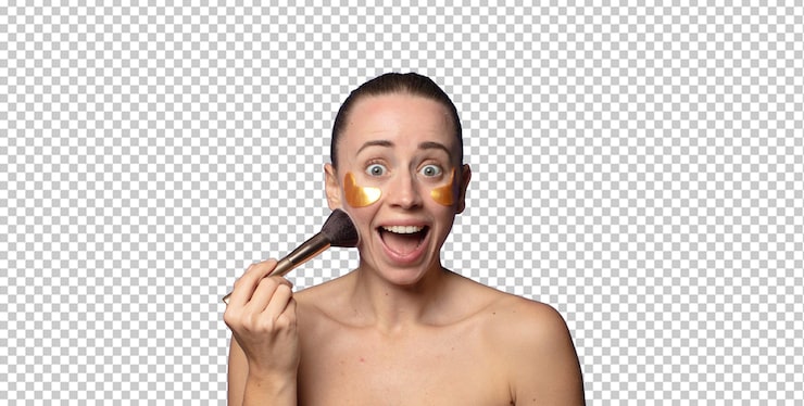 PSD gratuito mujer rubia joven y bonita concepto de cuidado personal