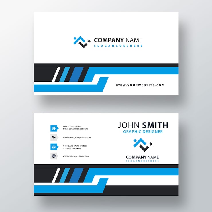 Gratis PSD ontwerp van de adreskaartjesjabloon