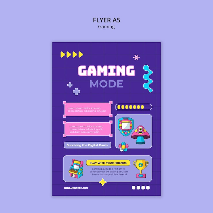 Gratis PSD ontwerp van het spelmodel