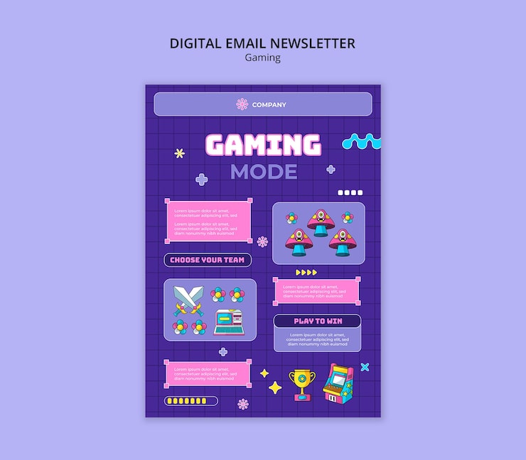 Gratis PSD ontwerp van het spelmodel