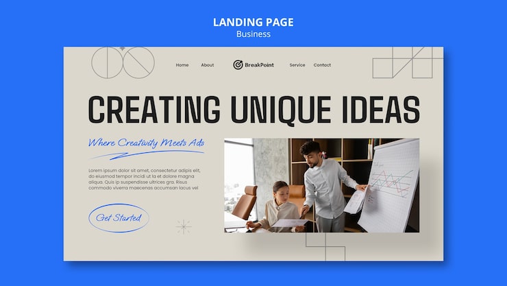 PSD gratuito pagina di destinazione di strategia aziendale design piatto